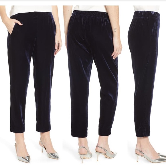 J Crew Velvet Pull-On Easy Pants - Picture 2 of 5